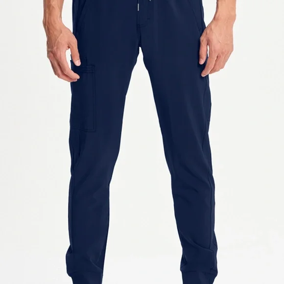 Cherokee Infinity Navy Scrub Top & Jogger Bottom Set - Picture 7 of 11